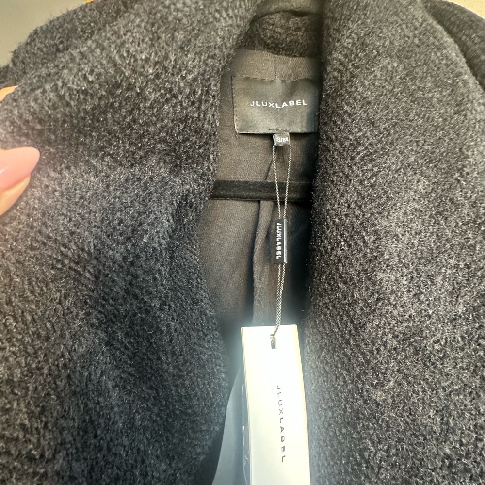 JLUXLABEL Charcoal Trench Coat